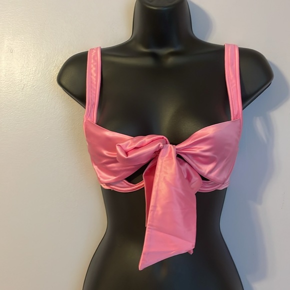 Adore Me Gynger Unlined Sachet Pink Unlined Balconette Bra Satin size S - Picture 1 of 12